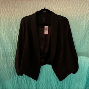 Torrid - new with tags - crepe blazer - lightweight - black - size 1 (XL)